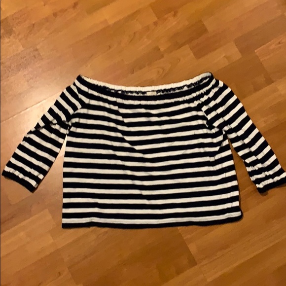 J. Crew Tops - J. Crew Striped Off-the-Shoulder Top
